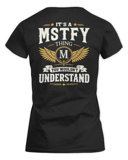 MSTFY KT06-M008 It’s a [NAME] Thing – You Wouldn’t Understand | Personalized Vintage T-Shirt - Women's Standard T-Shirt - Black