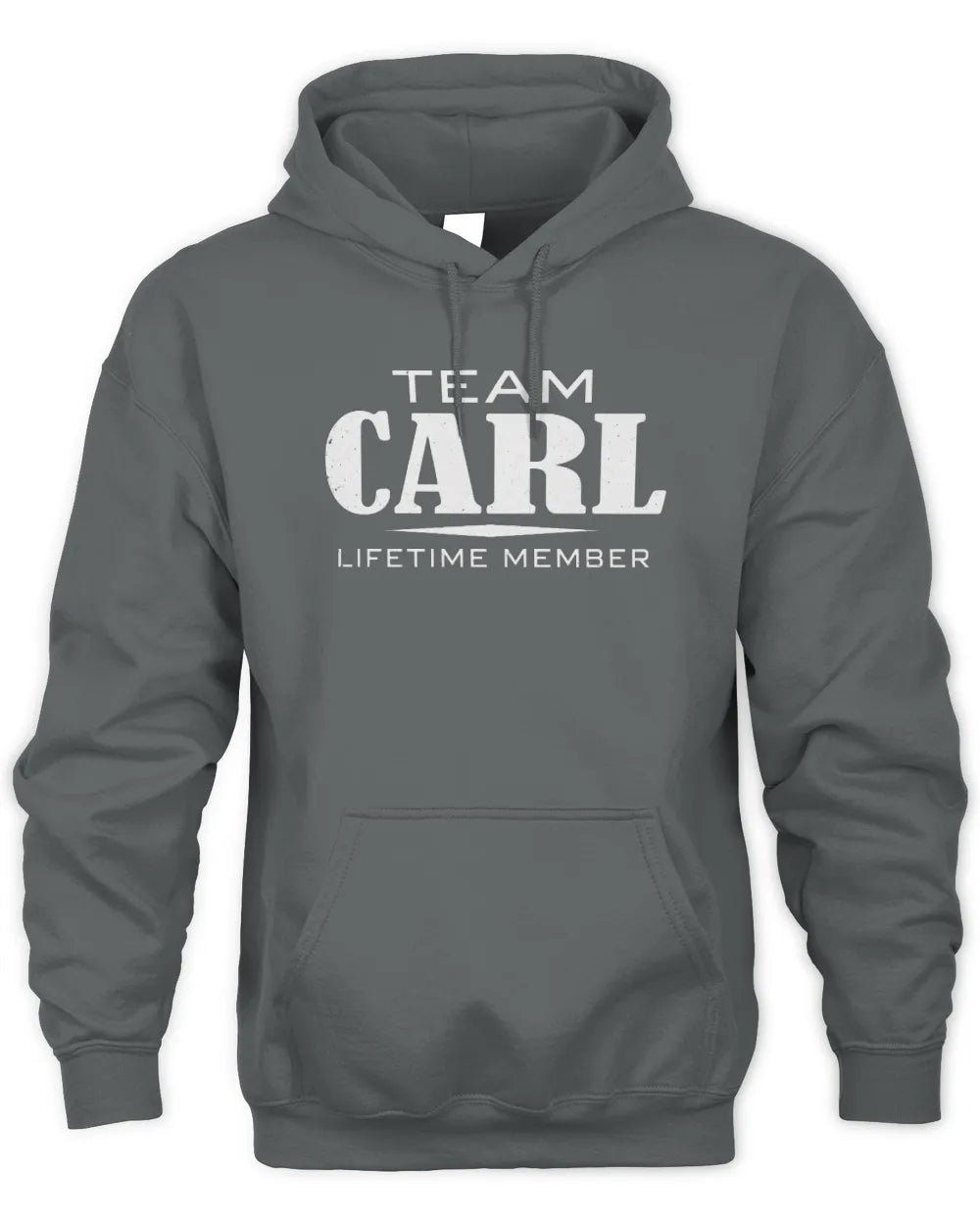 CARL BL62-K4-128 - Personalized “Team NAME Lifetime Member” - Unisex Hoodie - Charcoal