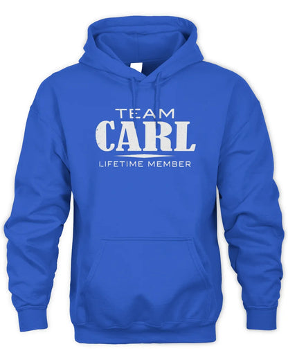 CARL BL62-K4-128 - Personalized “Team NAME Lifetime Member” - Unisex Hoodie - Royal