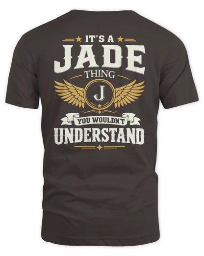 JADE KT06-M008 It’s a [NAME] Thing – You Wouldn’t Understand | Personalized Vintage T-Shirt - Unisex Standard T-Shirt - Dark Chocolate