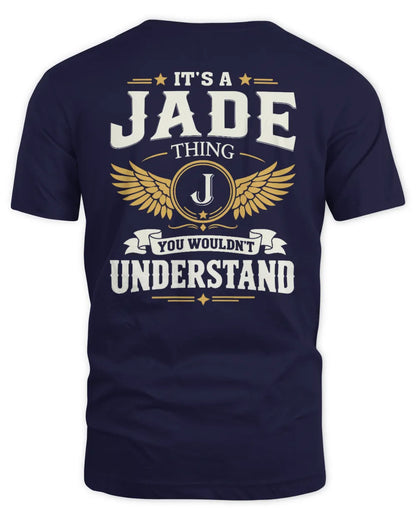JADE KT06-M008 It’s a [NAME] Thing – You Wouldn’t Understand | Personalized Vintage T-Shirt - Unisex Standard T-Shirt - Navy