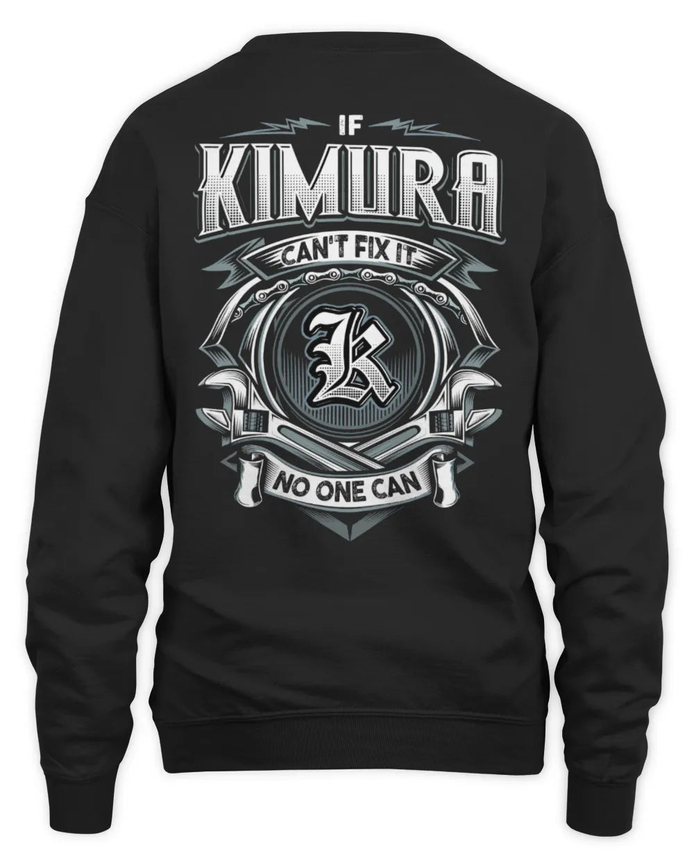 KIMURA AP81-K4-626 - Personalized Ahmed Quote Apparel “If Ahmed Can't Fix It, No One Can” - Unisex Sweatshirt - Black