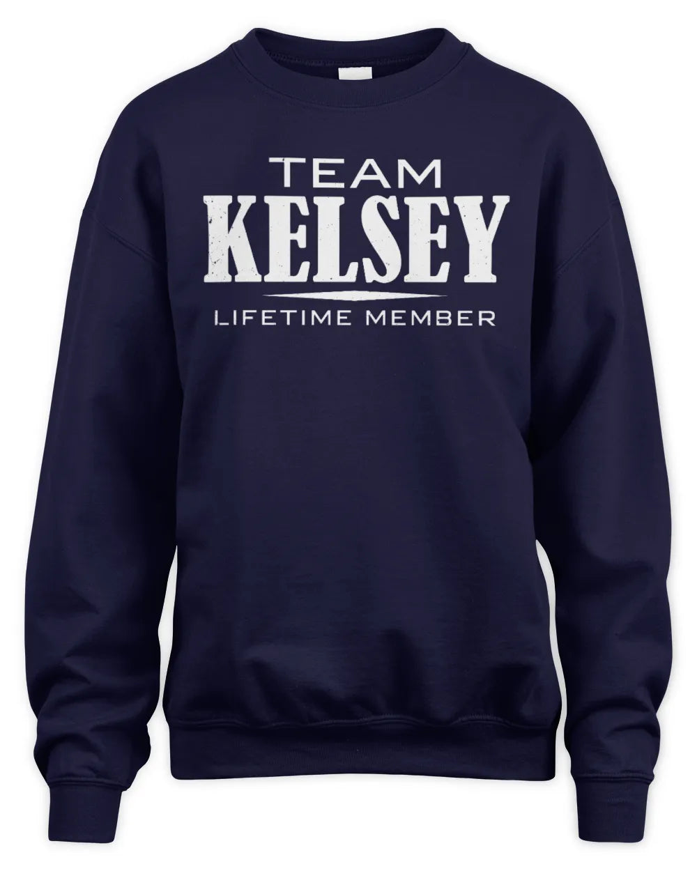 KELSEY BL62-K4-128 - Personalized “Team NAME Lifetime Member” - Unisex Sweatshirt - Navy