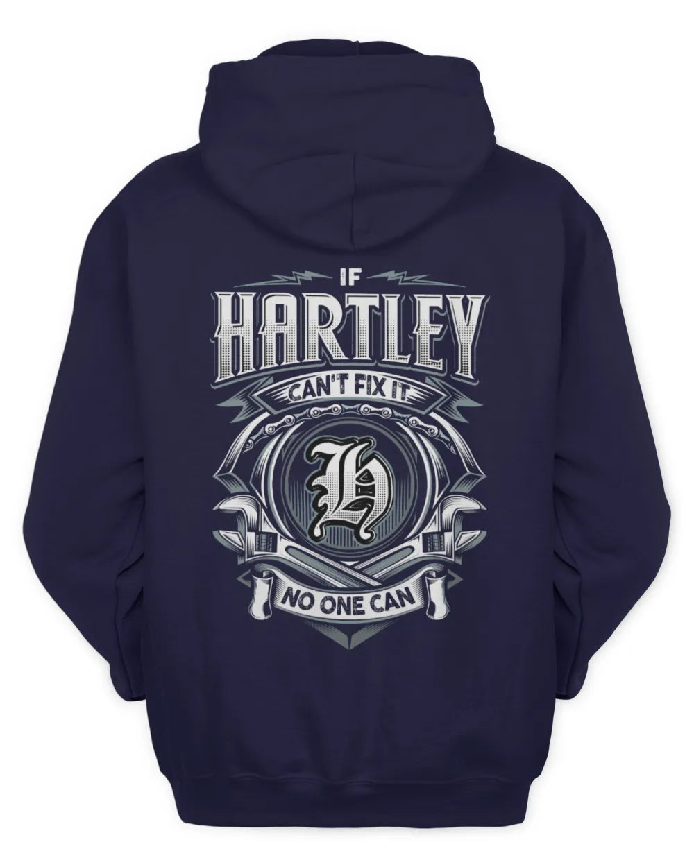 HARTLEY AP81-K4-626 - Personalized Ahmed Quote Apparel “If Ahmed Can't Fix It, No One Can” - Unisex Hoodie - Navy