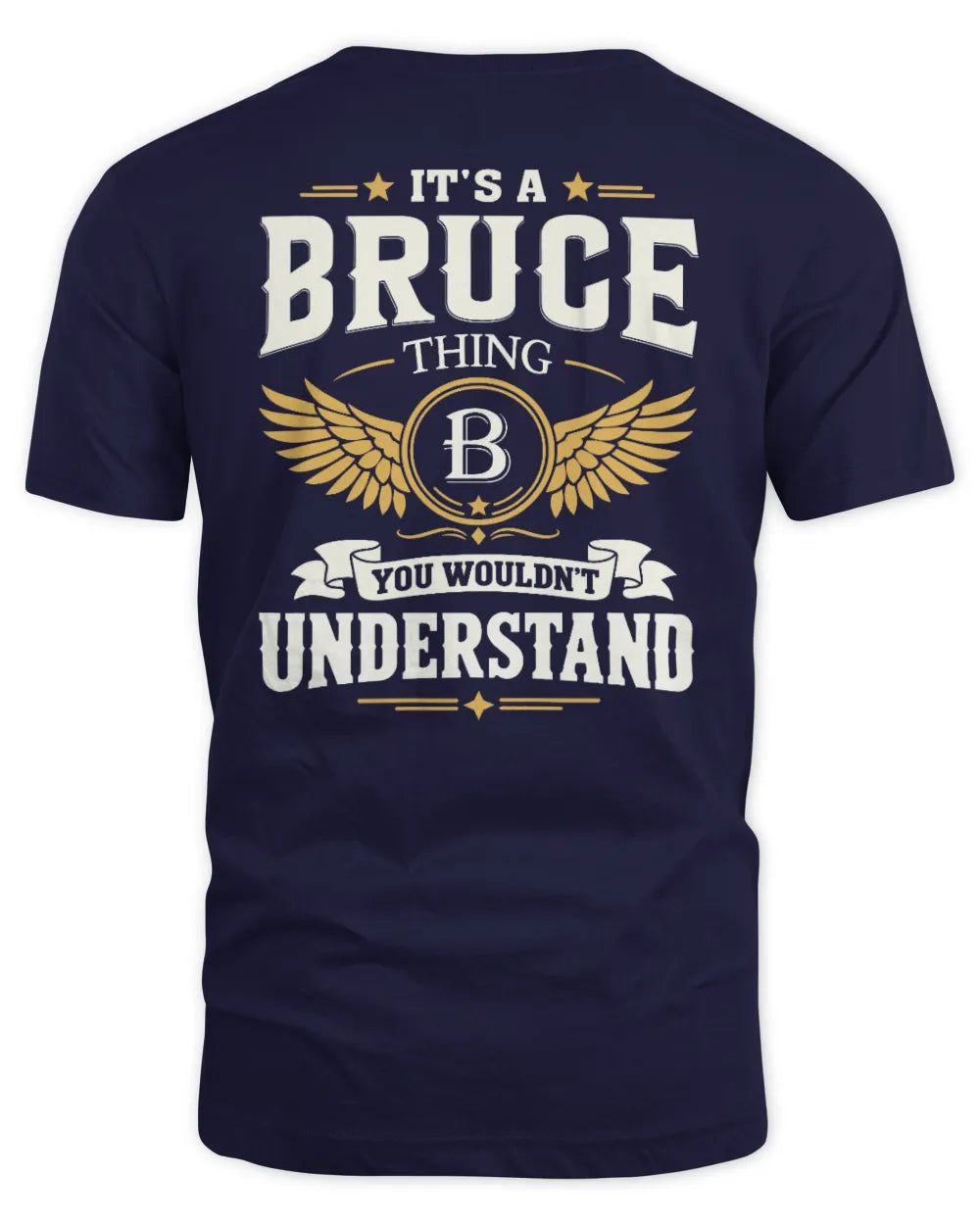 BRUCE KT06-M008 It’s a [NAME] Thing – You Wouldn’t Understand | Personalized Vintage T-Shirt - Unisex Standard T-Shirt - Navy