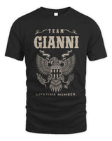 GIANNI TP06-K82 – Personalized Classic Style Apparel “Team NAME Lifetime Member” - Unisex Standard T-Shirt - Black