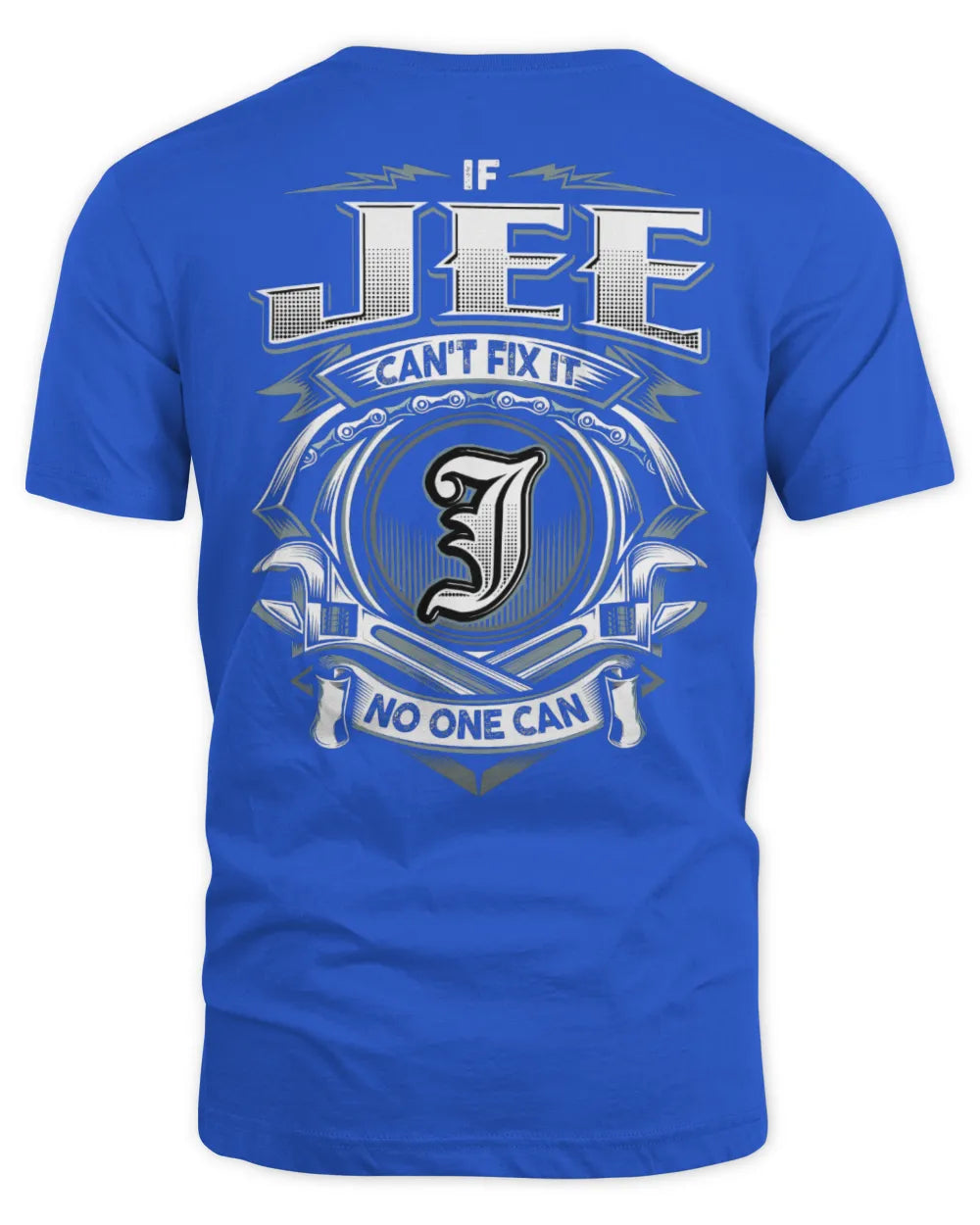 JEE AP81-K4-626 - Personalized Ahmed Quote Apparel “If Ahmed Can't Fix It, No One Can” - Unisex Standard T-Shirt - Royal
