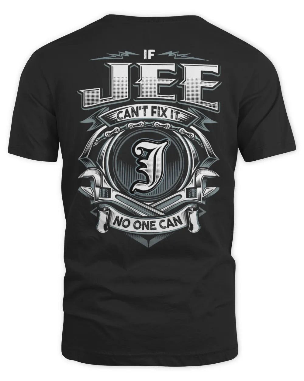 JEE AP81-K4-626 - Personalized Ahmed Quote Apparel “If Ahmed Can't Fix It, No One Can” - Unisex Standard T-Shirt - Black