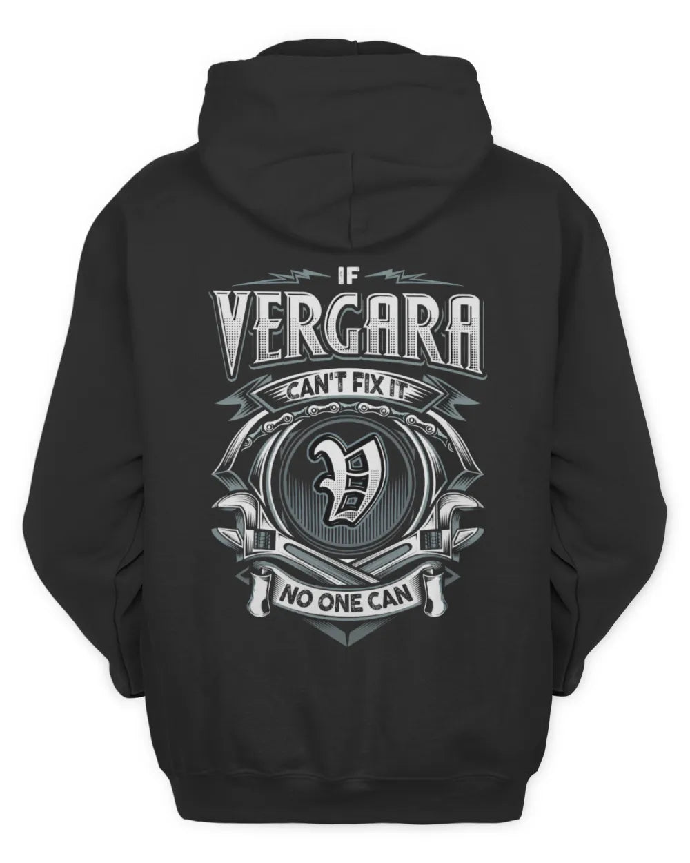 VERGARA AP81-K4-626 - Personalized Ahmed Quote Apparel “If Ahmed Can't Fix It, No One Can” - Unisex Hoodie - Black