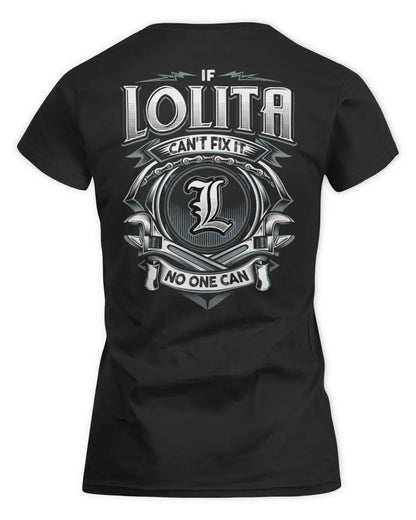 LOLITA AP81-K4-626 - Personalized Ahmed Quote Apparel “If Ahmed Can't Fix It, No One Can” - Women's Standard T-Shirt - Black