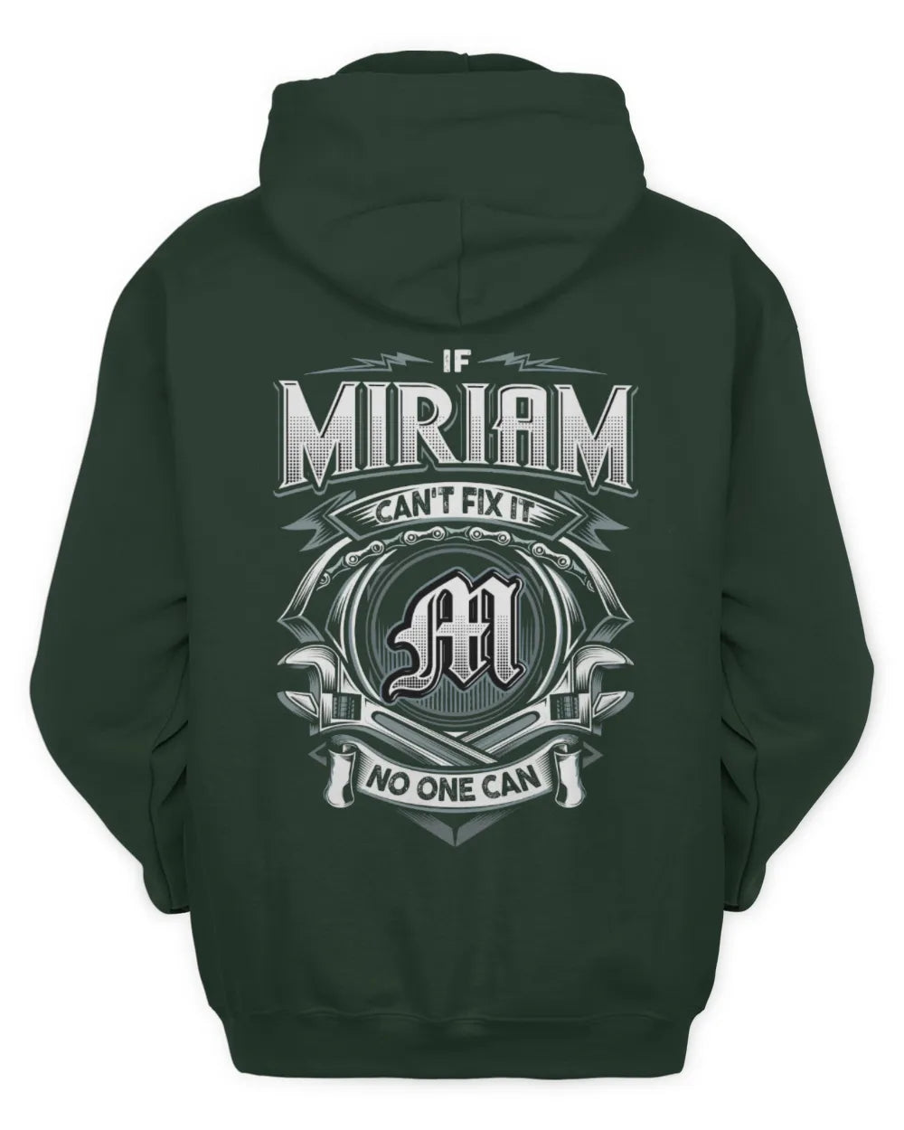 MIRIAM AP81-K4-626 - Personalized Ahmed Quote Apparel “If Ahmed Can't Fix It, No One Can” - Unisex Hoodie - Forest Green