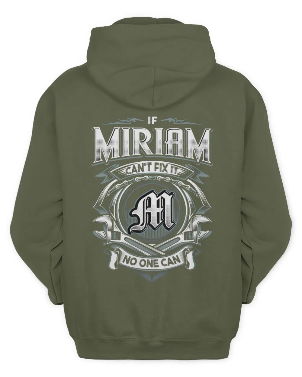 MIRIAM AP81-K4-626 - Personalized Ahmed Quote Apparel “If Ahmed Can't Fix It, No One Can” - Unisex Hoodie - Military Green
