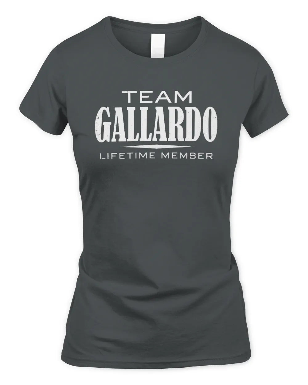 GALLARDO BL62-K4-128 - Personalized “Team NAME Lifetime Member” - Women's Standard T-Shirt - Charcoal