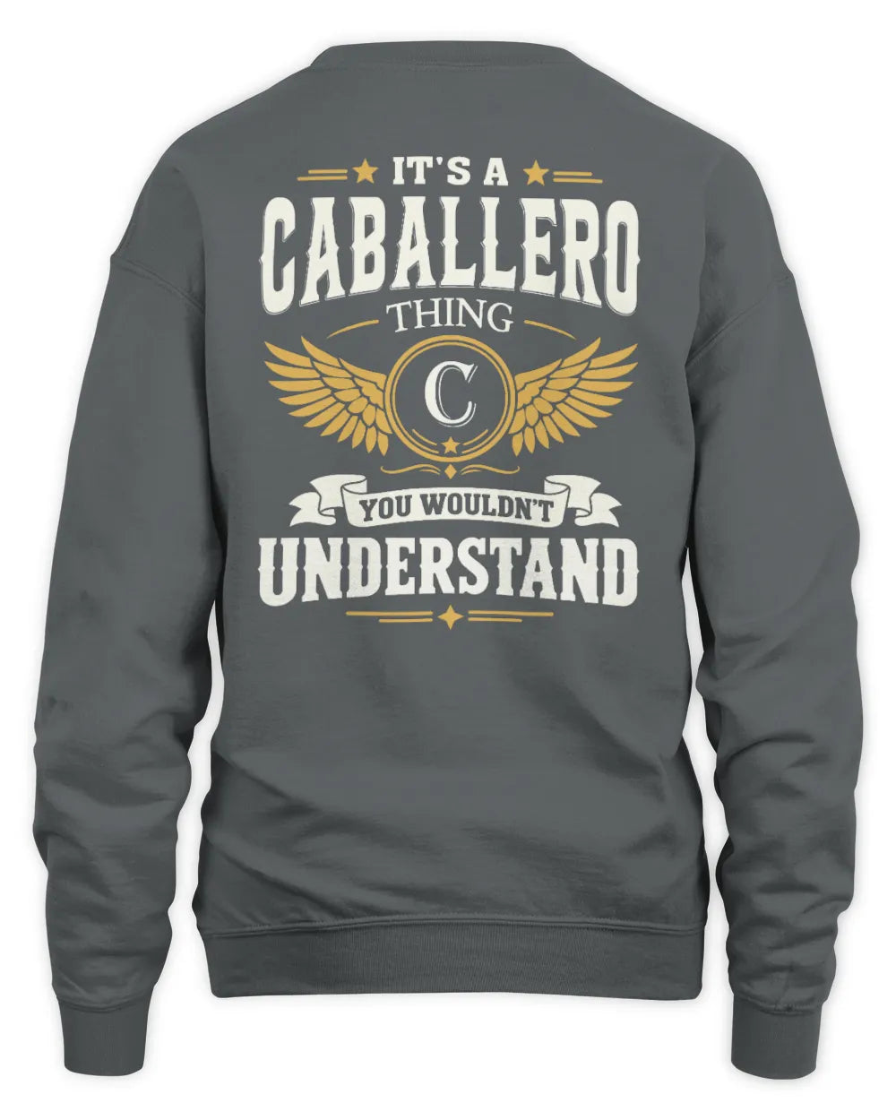 CABALLERO KT06-M008 It’s a [NAME] Thing – You Wouldn’t Understand | Personalized Vintage T-Shirt - Unisex Sweatshirt - Charcoal