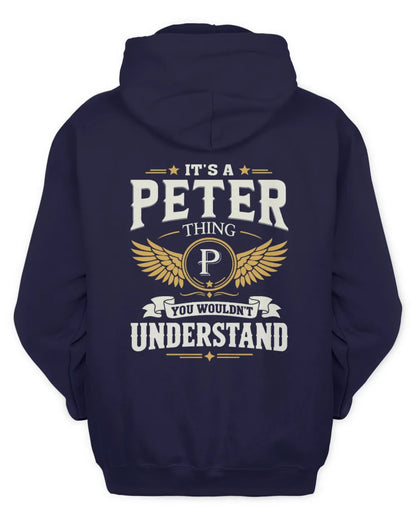 PETER KT06-M008 It’s a [NAME] Thing – You Wouldn’t Understand | Personalized Vintage T-Shirt - Unisex Hoodie - Navy