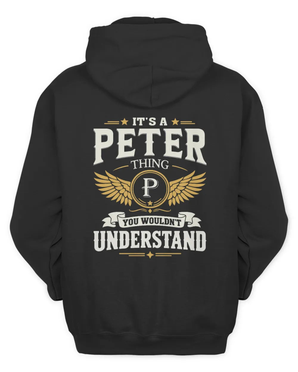 PETER KT06-M008 It’s a [NAME] Thing – You Wouldn’t Understand | Personalized Vintage T-Shirt - Unisex Hoodie - Black