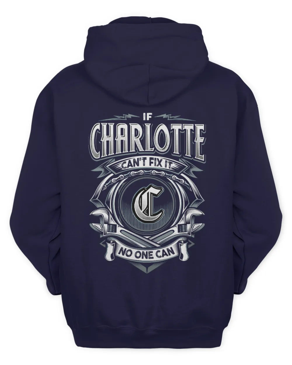 CHARLOTTE AP81-K4-626 - Personalized Ahmed Quote Apparel “If Ahmed Can't Fix It, No One Can” - Unisex Hoodie - Navy