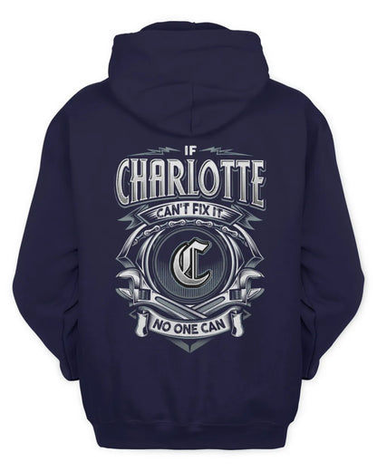 CHARLOTTE AP81-K4-626 - Personalized Ahmed Quote Apparel “If Ahmed Can't Fix It, No One Can” - Unisex Hoodie - Navy