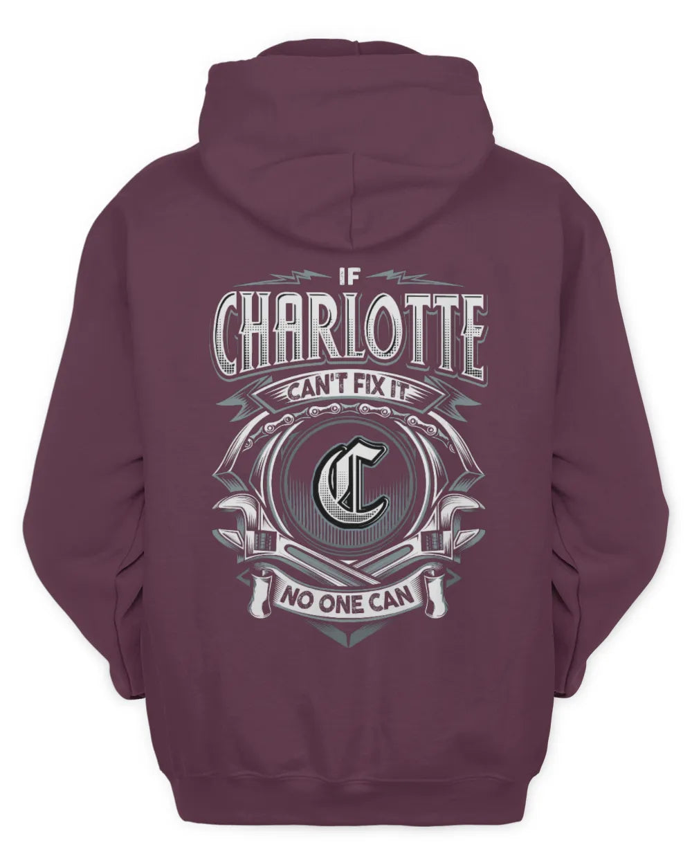 CHARLOTTE AP81-K4-626 - Personalized Ahmed Quote Apparel “If Ahmed Can't Fix It, No One Can” - Unisex Hoodie - Maroon