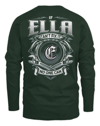 ELLA AP81-K4-626 - Personalized Ahmed Quote Apparel “If Ahmed Can't Fix It, No One Can” - Men's Long Sleeved T-Shirt - Forest Green