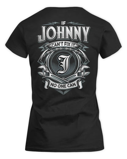 JOHNNY AP81-K4-626 - Personalized Ahmed Quote Apparel “If Ahmed Can't Fix It, No One Can” - Women's Standard T-Shirt - Black