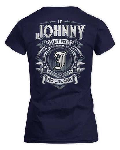 JOHNNY AP81-K4-626 - Personalized Ahmed Quote Apparel “If Ahmed Can't Fix It, No One Can” - Women's Standard T-Shirt - Navy
