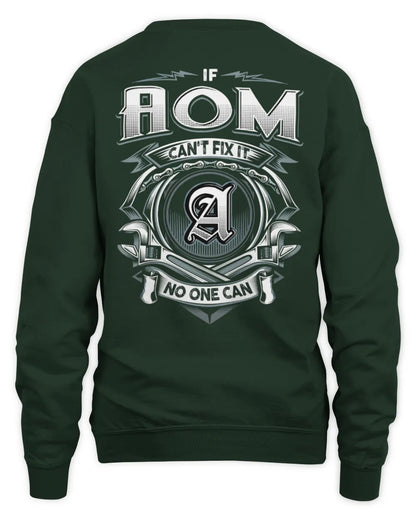 AOM AP81-K4-626 - Personalized Ahmed Quote Apparel “If Ahmed Can't Fix It, No One Can” - Unisex Sweatshirt - Forest Green