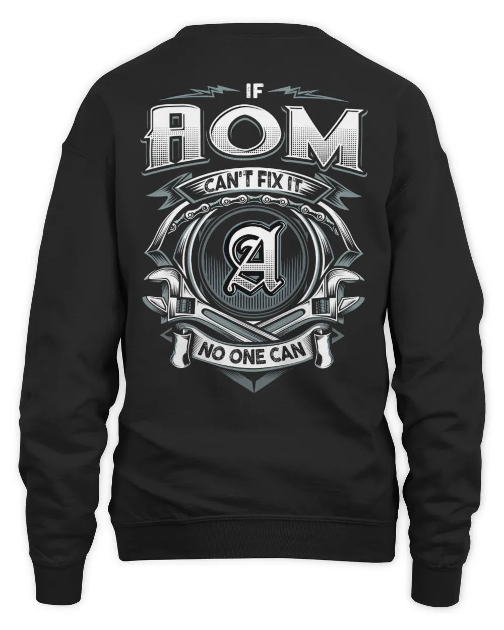 AOM AP81-K4-626 - Personalized Ahmed Quote Apparel “If Ahmed Can't Fix It, No One Can” - Unisex Sweatshirt - Black