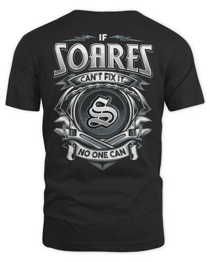 SOARES AP81-K4-626 - Personalized Ahmed Quote Apparel “If Ahmed Can't Fix It, No One Can” - Unisex Standard T-Shirt - Black
