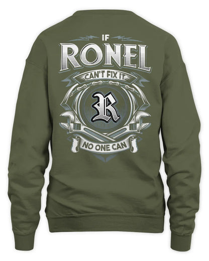 RONEL AP81-K4-626 - Personalized Ahmed Quote Apparel “If Ahmed Can't Fix It, No One Can” - Unisex Sweatshirt - Military Green