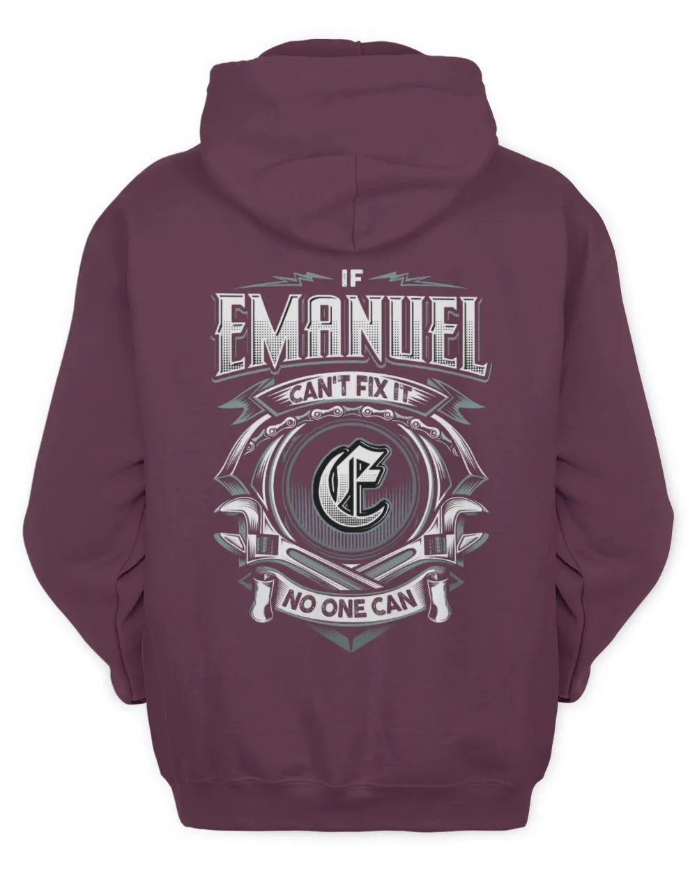 EMANUEL AP81-K4-626 - Personalized Ahmed Quote Apparel “If Ahmed Can't Fix It, No One Can” - Unisex Hoodie - Maroon