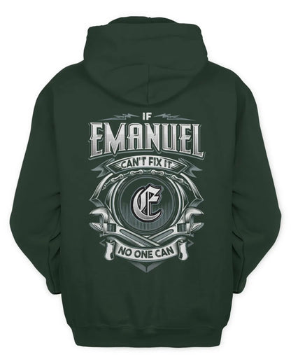 EMANUEL AP81-K4-626 - Personalized Ahmed Quote Apparel “If Ahmed Can't Fix It, No One Can” - Unisex Hoodie - Forest Green