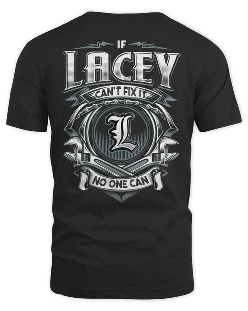 LACEY AP81-K4-626 - Personalized Ahmed Quote Apparel “If Ahmed Can't Fix It, No One Can” - Unisex Standard T-Shirt - Black