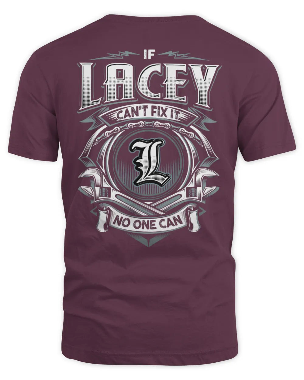 LACEY AP81-K4-626 - Personalized Ahmed Quote Apparel “If Ahmed Can't Fix It, No One Can” - Unisex Standard T-Shirt - Maroon