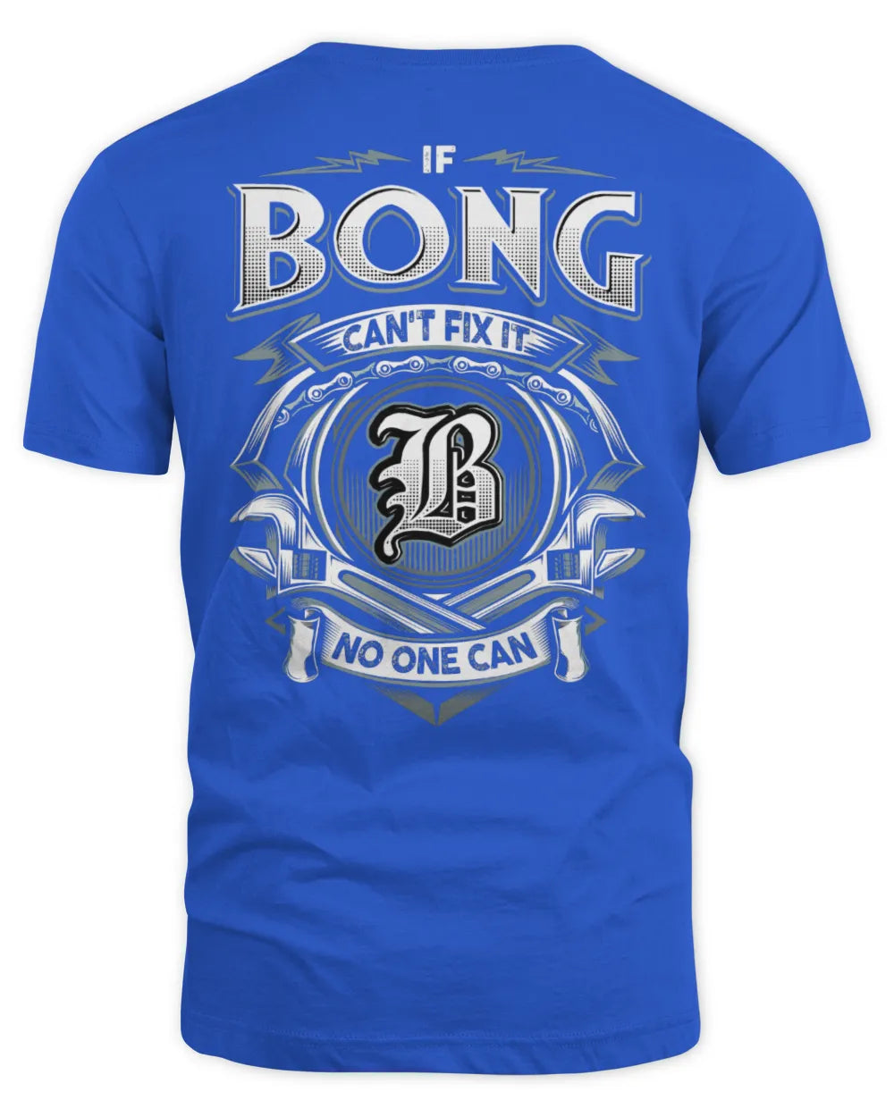 BONG AP81-K4-626 - Personalized Ahmed Quote Apparel “If Ahmed Can't Fix It, No One Can” - Unisex Standard T-Shirt - Royal