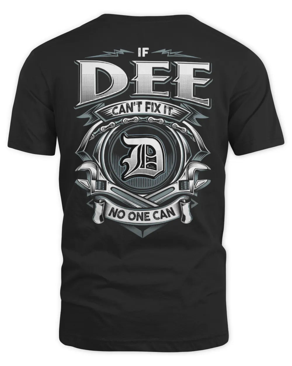DEE AP81-K4-626 - Personalized Ahmed Quote Apparel “If Ahmed Can't Fix It, No One Can” - Unisex Standard T-Shirt - Black