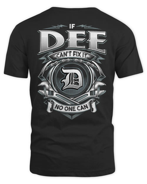 DEE AP81-K4-626 - Personalized Ahmed Quote Apparel “If Ahmed Can't Fix It, No One Can” - Unisex Standard T-Shirt - Black