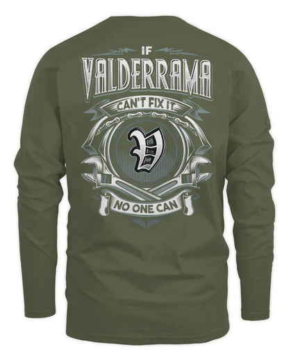 VALDERRAMA AP81-K4-626 - Personalized Ahmed Quote Apparel “If Ahmed Can't Fix It, No One Can” - Men's Long Sleeved T-Shirt - Military Green