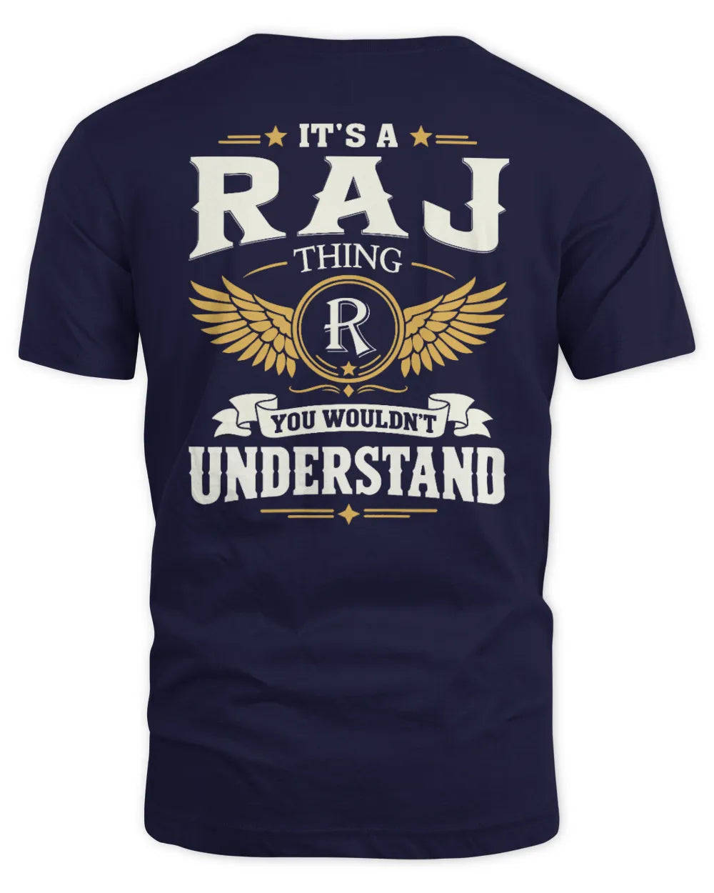 RAJ KT06-M008 It’s a [NAME] Thing – You Wouldn’t Understand | Personalized Vintage T-Shirt - Unisex Standard T-Shirt - Navy