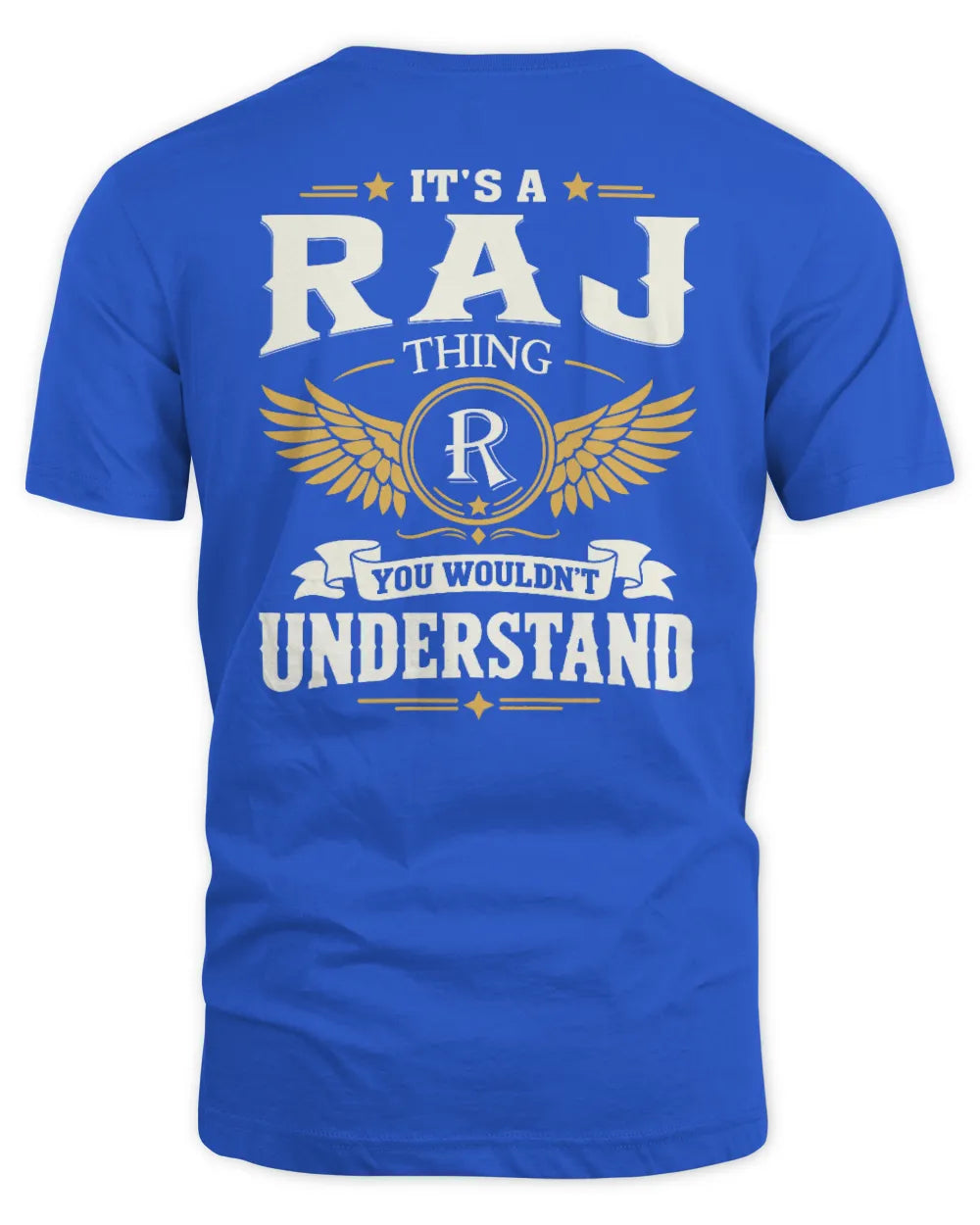 RAJ KT06-M008 It’s a [NAME] Thing – You Wouldn’t Understand | Personalized Vintage T-Shirt - Unisex Standard T-Shirt - Royal