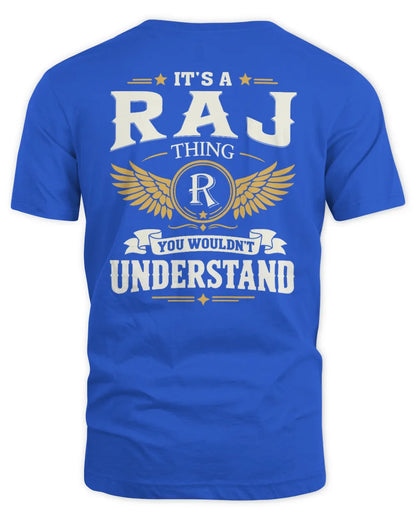 RAJ KT06-M008 It’s a [NAME] Thing – You Wouldn’t Understand | Personalized Vintage T-Shirt - Unisex Standard T-Shirt - Royal