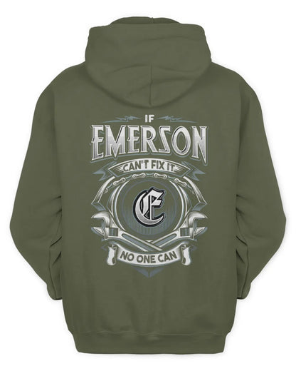 EMERSON AP81-K4-626 - Personalized Ahmed Quote Apparel “If Ahmed Can't Fix It, No One Can” - Unisex Hoodie - Military Green