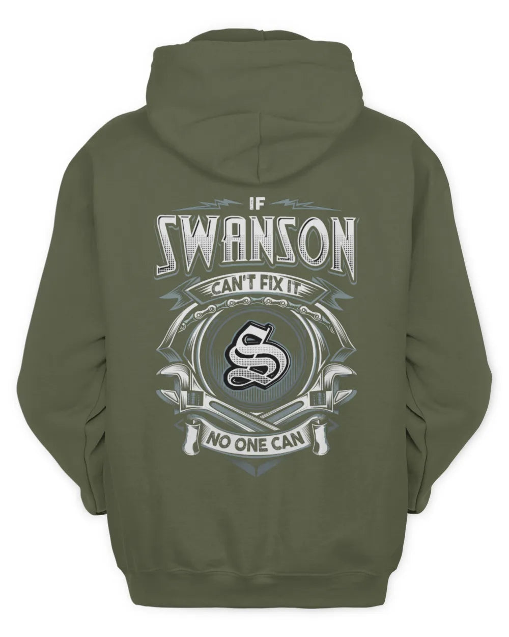 SWANSON AP81-K4-626 - Personalized Ahmed Quote Apparel “If Ahmed Can't Fix It, No One Can” - Unisex Hoodie - Military Green