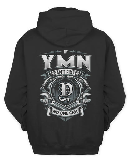 YMN AP81-K4-626 - Personalized Ahmed Quote Apparel “If Ahmed Can't Fix It, No One Can” - Unisex Hoodie - Black