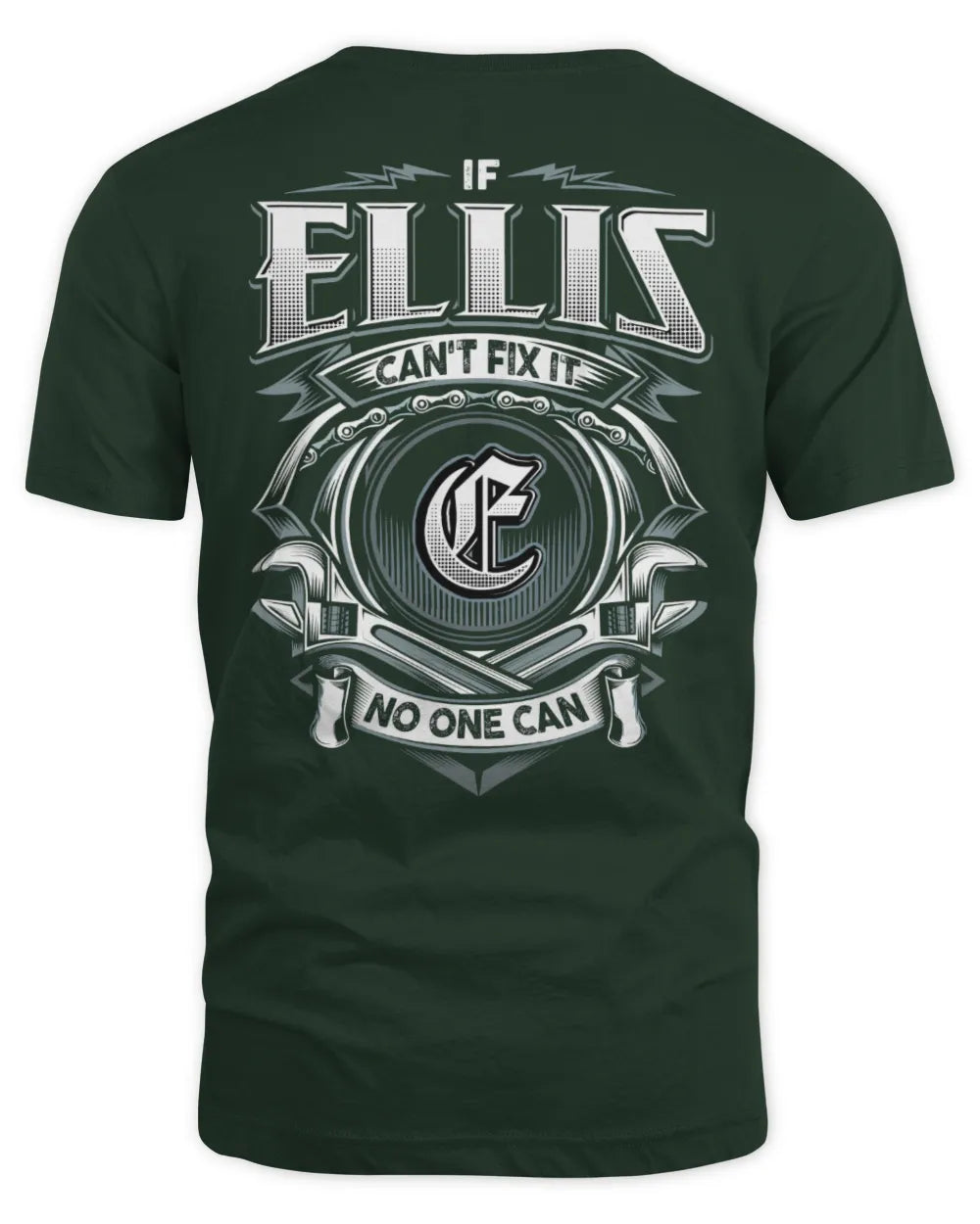 ELLIS AP81-K4-626 - Personalized Ahmed Quote Apparel “If Ahmed Can't Fix It, No One Can” - Unisex Standard T-Shirt - Forest Green