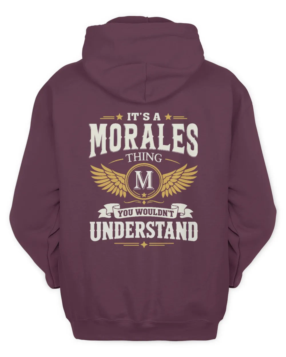 MORALES KT06-M008 It’s a [NAME] Thing – You Wouldn’t Understand | Personalized Vintage T-Shirt - Unisex Hoodie - Maroon