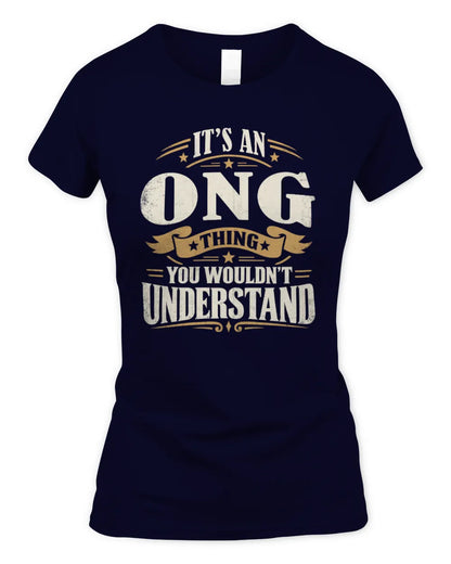 ONG P08 TH51 - Personalized “It’s a/an [NAME] Thing – You Wouldn’t Understand” Shirt - Women's Standard T-Shirt - Navy