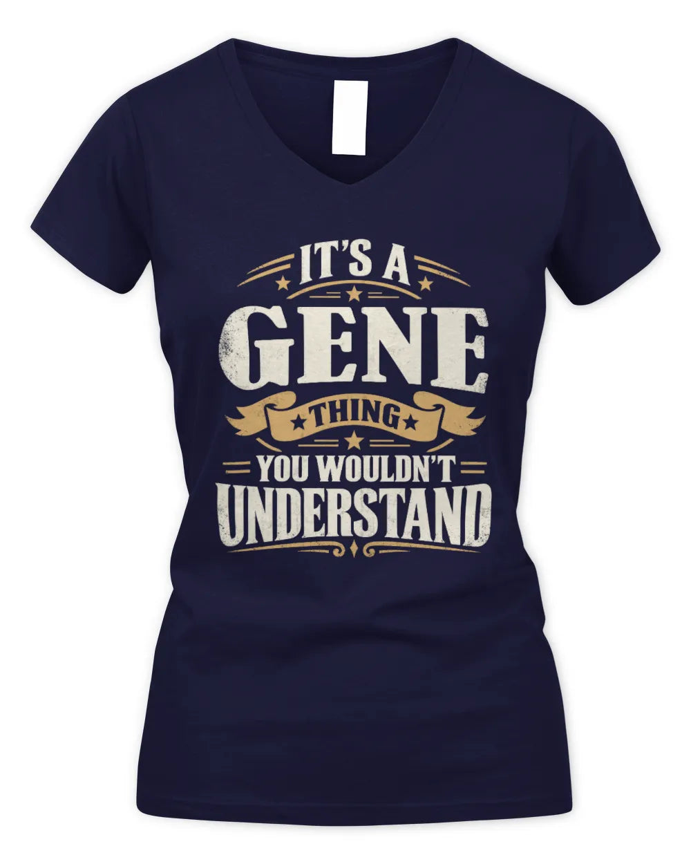 GENE P08 TH51 - Personalized “It’s a/an [NAME] Thing – You Wouldn’t Understand” Shirt - Women's V-Neck T-Shirt - Navy