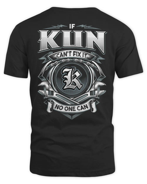 KUN AP81-K4-626 - Personalized Ahmed Quote Apparel “If Ahmed Can't Fix It, No One Can” - Unisex Standard T-Shirt - Black