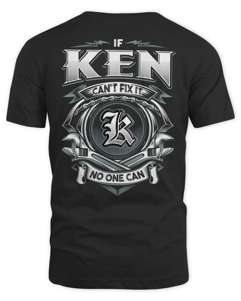 KEN AP81-K4-626 - Personalized Ahmed Quote Apparel “If Ahmed Can't Fix It, No One Can” - Unisex Standard T-Shirt - Black